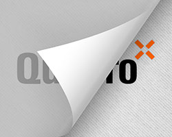 Quadro Logo in schwarz-orange