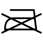 Symbol bügeln unerwünscht