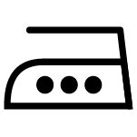 Symbol bügeln bei hoher Temperatur