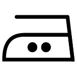 Symbol bügeln bei mittlerer Temperatur