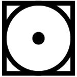 Symbol Trommeltrockner bei niedriger Temperatur